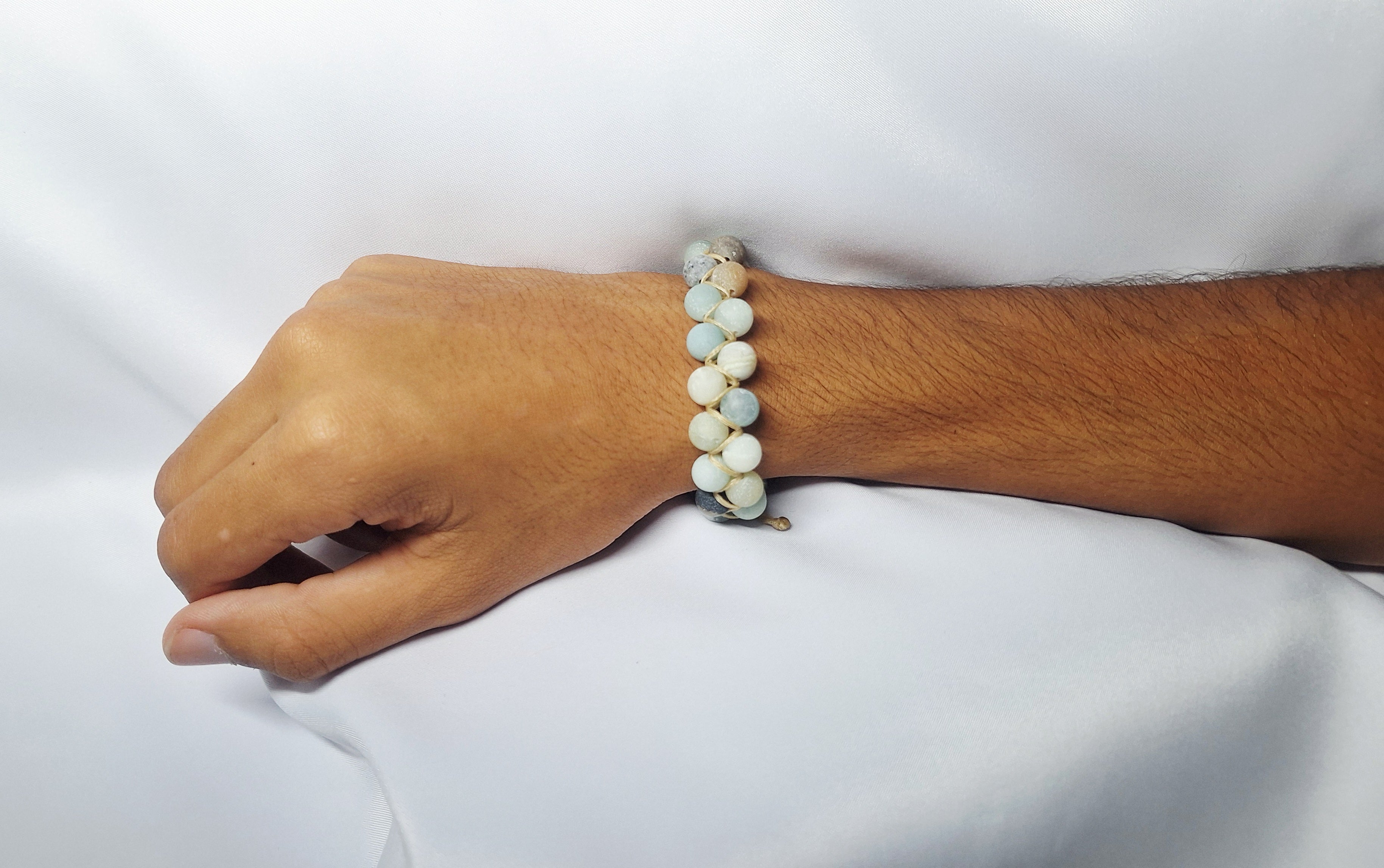 Brisa Marina-- Pulsera Artesanal de Amazonita