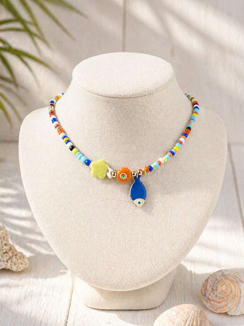 Collar Pececito — Cuentas de Vidrio