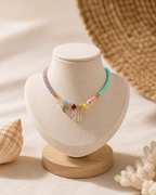 Collar Boho Verano — Cristales, Luna y Concha