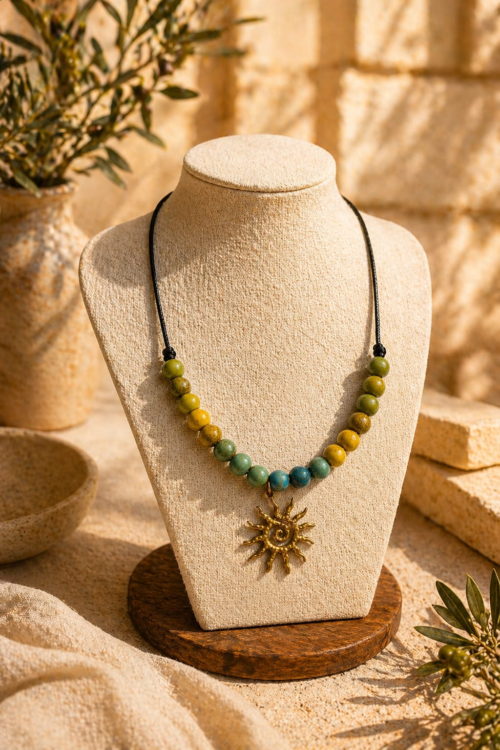 Collar Sol Boho — Acero Inoxidable 304
