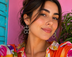 Flores de Plata — Aretes de Alambre