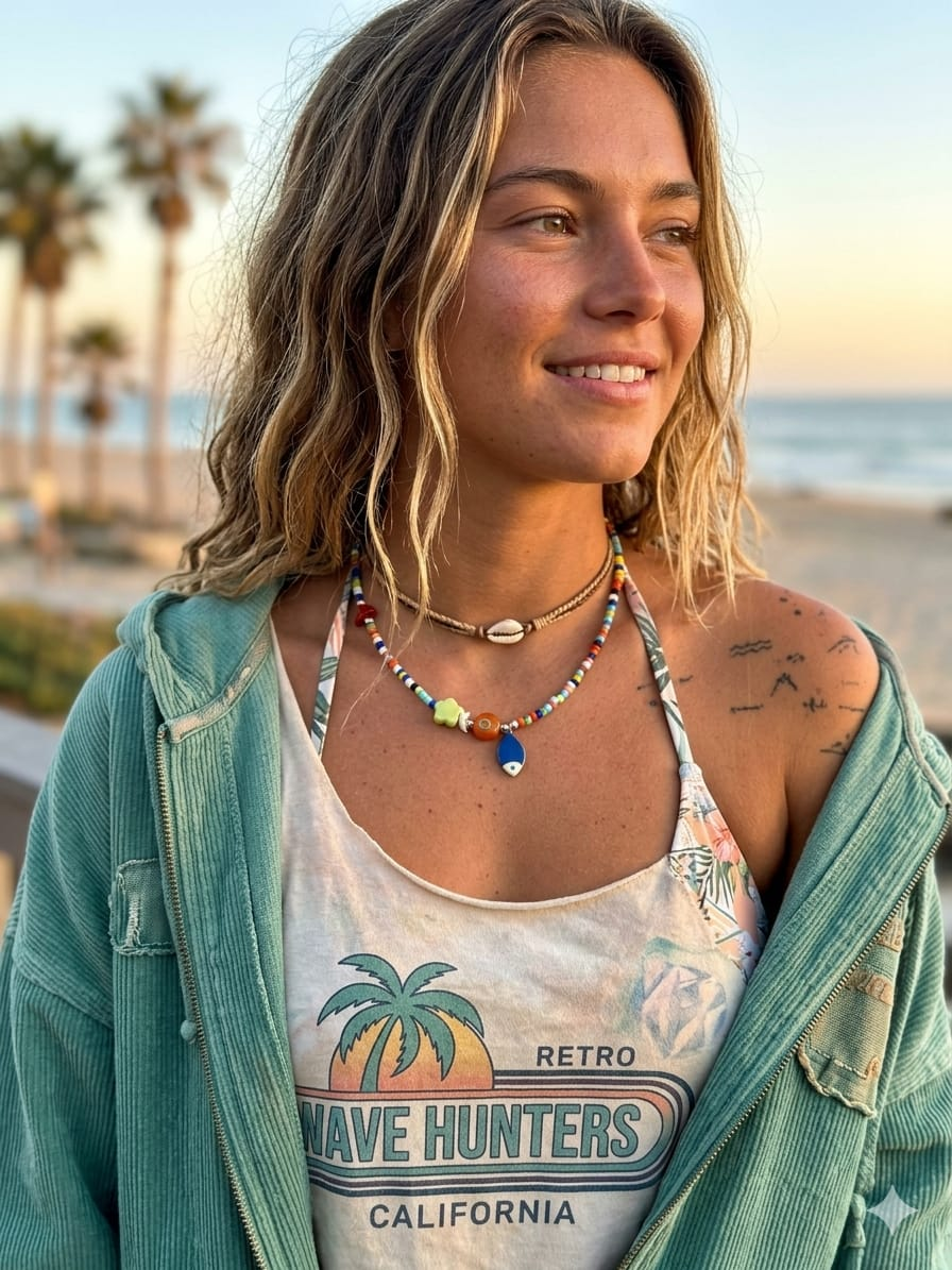Collar Pececito — Cuentas de Vidrio